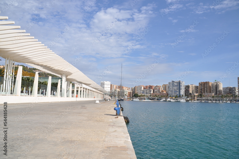 Obraz premium Spain, Malaga, tourist city in the Costa del Sol region, attractions,