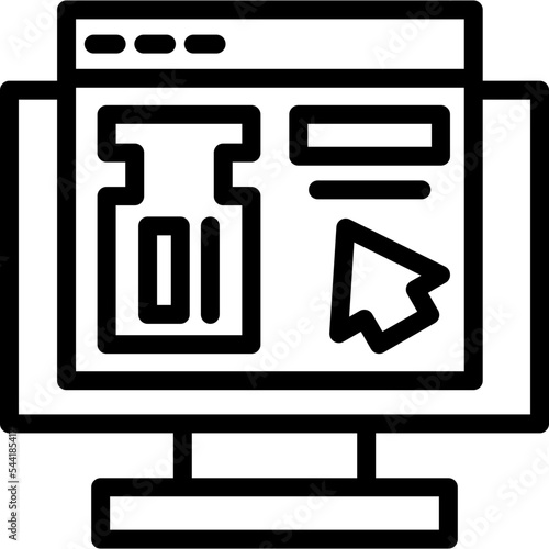 Online Ticket Booking Icon