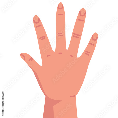 hand human stoping gesture