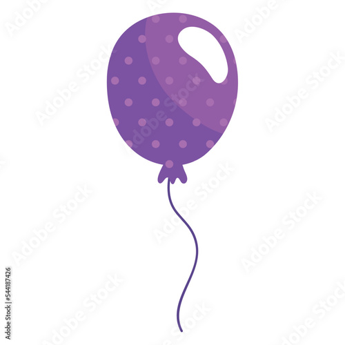 purple balloon helium floating