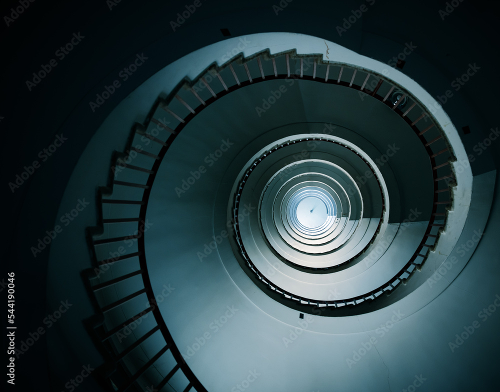 Fototapeta premium abstract spiral staircase