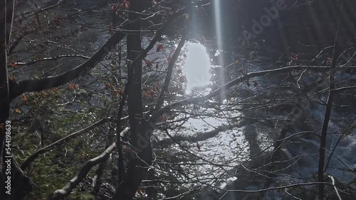 Probiy Waterfal Prut river Break Yaremche Ukraine