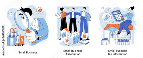 Small business loan funds. Businessmen support each other in common cause, analyze tax information. Entrepreneurship, activities of small firms operates on its own initiative, little company