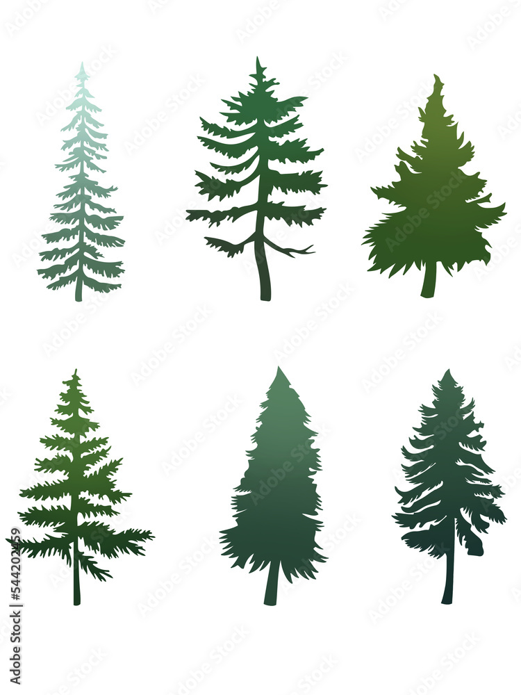 illustrated evergreen tree transparent png illustrated evergreen tree transparent png