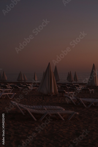 sunset on the beach © Maryna