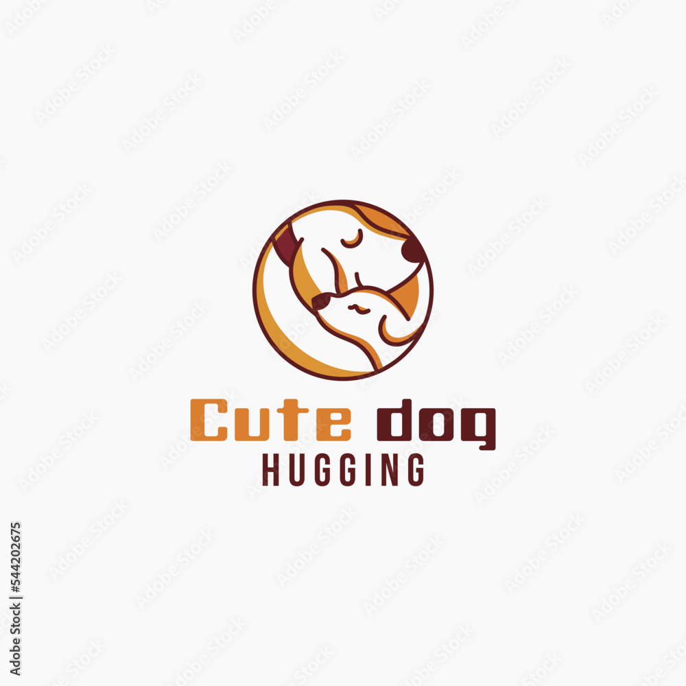 Logo for online shop selling premium dog beds vector