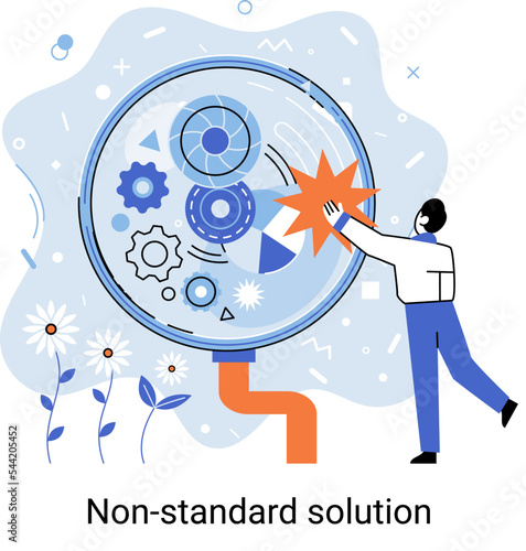 Non standart solution metaphor. Creation of individual decision for integration of disparate production, information and telecommunication systems of customer into single improve management efficiency