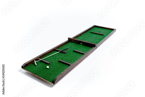 
mini golf. wooden game