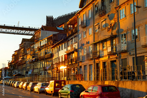 Sunset traditional houses c...