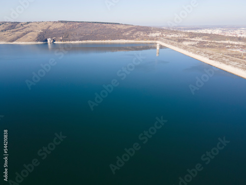 Wallpaper Mural Aerial view of Ogosta Reservoir, Bulgaria Torontodigital.ca