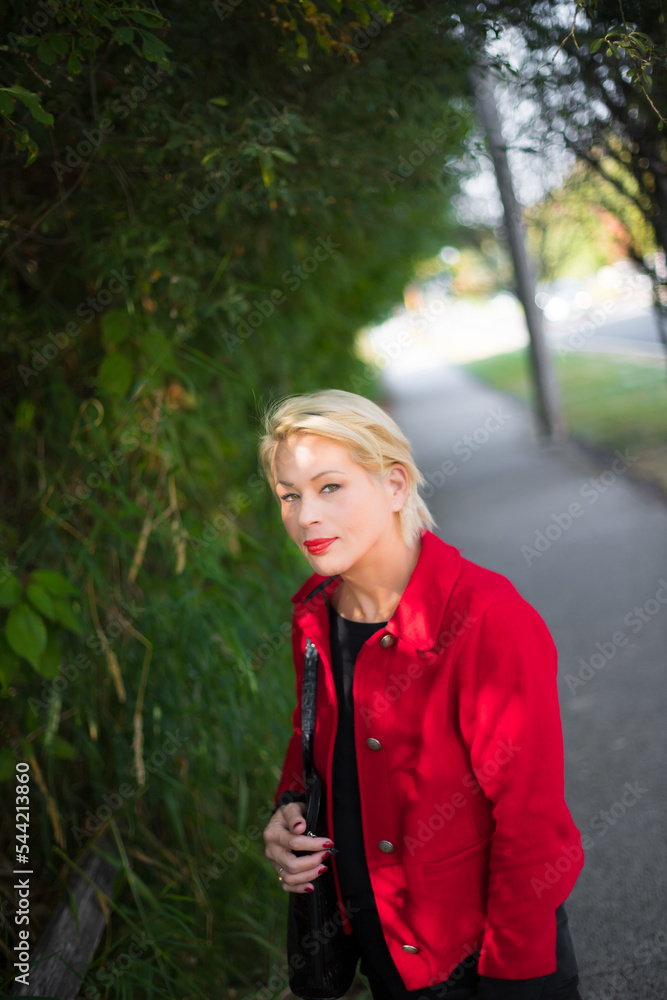Pretty woman in a park Pretty woman in a park