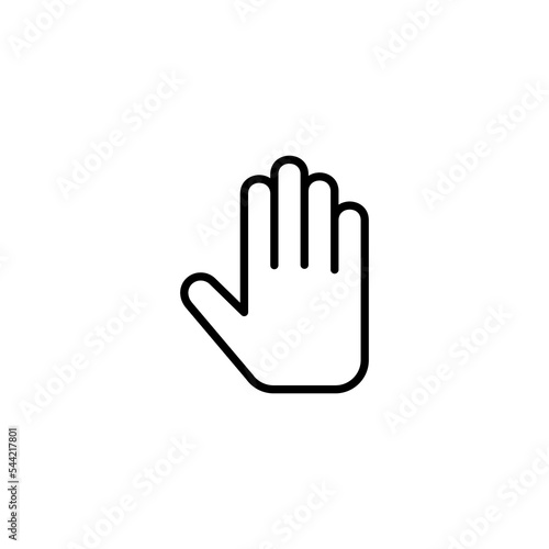 Hand icon vector illustration. hand sign and symbol. hand gesture