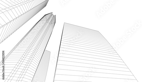 building isolated on white