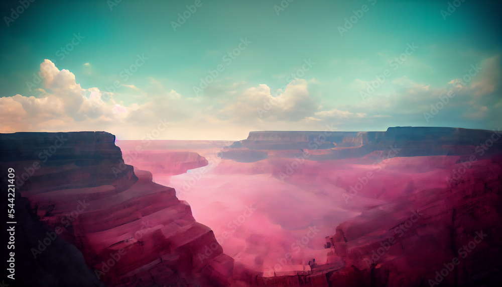 grand canyon pink clouds sunset