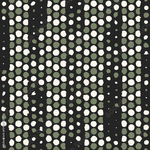 Forest Green Irregularly Dotted Pattern