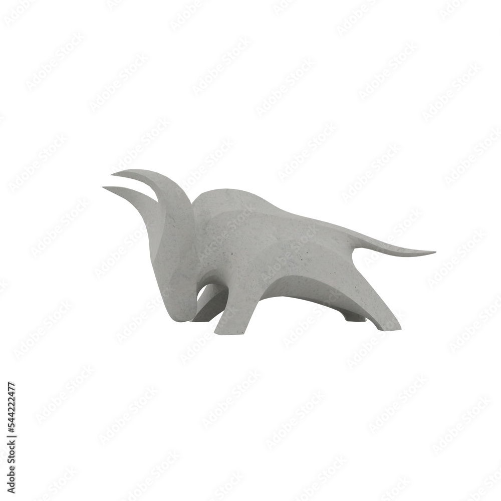 Fototapeta premium Modern Abstract Bull Sculpture