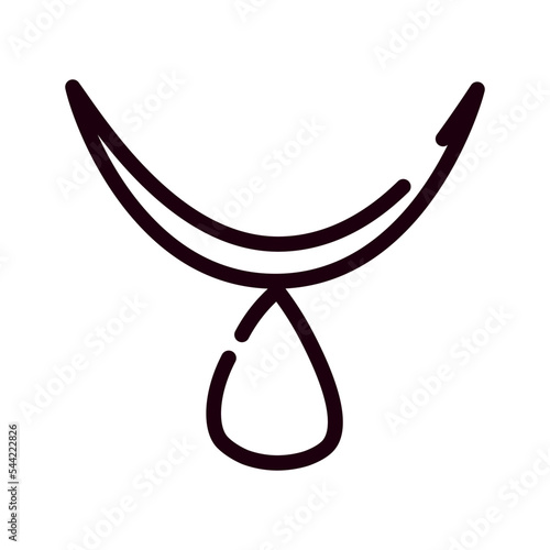 necklace icon vector isolated