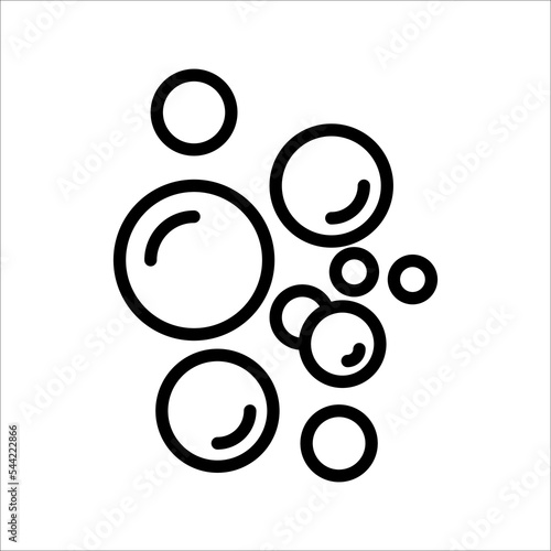icon,soap foam, bubbles, foam, on a white background.