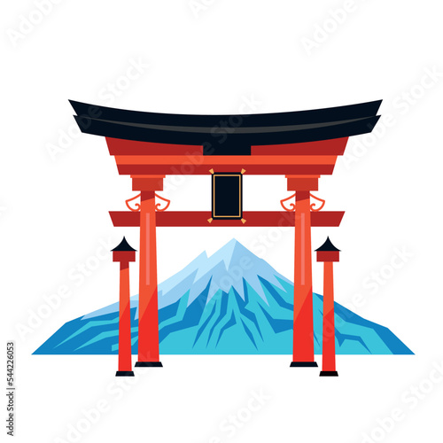 Torii gate famous landmark