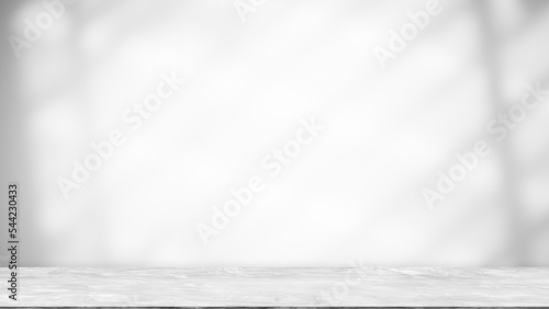 Abstract Shadow Line Gray Cement Room Stodio Background,Sunlight Reflection Overlay Backdrop,Blank Counter Bar Floor Room,Empty Table Free Space for add Product presentation,Mock Up Nature Template. photo