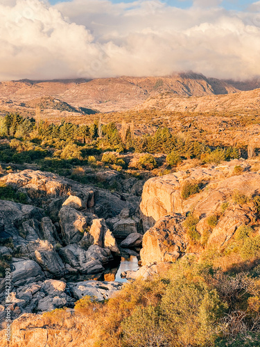aerial view of the mountains