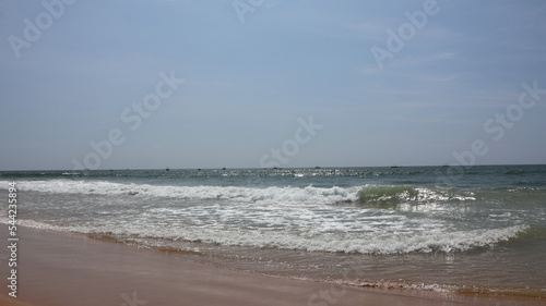 Goa  India 19th October 2022  Shots of the Calangute Beach in North Goa. Calangute is also famous for its water sport activities. A belt of 4 beaches in Goa. Sea waves and beautiful oceans.
