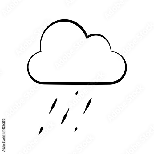 drizzle weather icon flat illustration weather vector icon suitable for web and apps