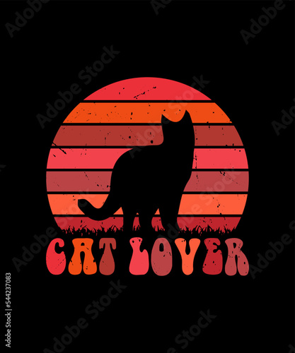 cat lover t shirt design