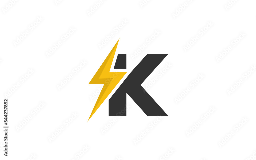 K logo energy vector for identity company. initial letter volt template vector illustration for your brand. K logo energy vector for identity company. initial letter volt template vector illustration for your brand.