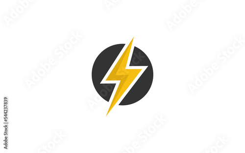 O logo energy vector for identity company. initial letter volt template vector illustration for your brand.