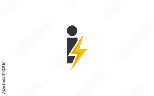 I logo energy vector for identity company. initial letter volt template vector illustration for your brand.