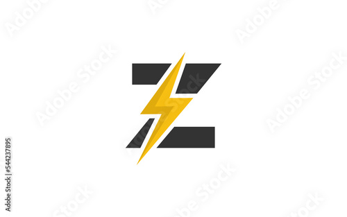 Z logo energy vector for identity company. initial letter volt template vector illustration for your brand.