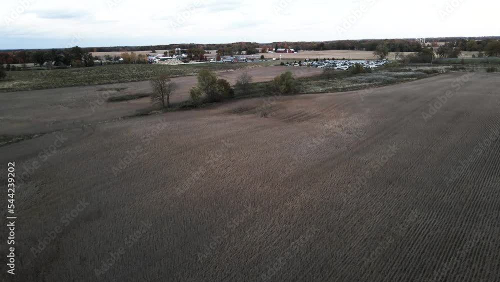 A gas Station next to a farmland area. A gas Station next to a farmland area.