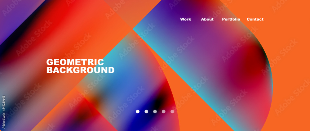 Minimal geometric abstract background. Circle and line design. Trendy techno business template for wallpaper, banner, background or landing Minimal geometric abstract background. Circle and line design. Trendy techno business template for wallpaper, banner, background or landing