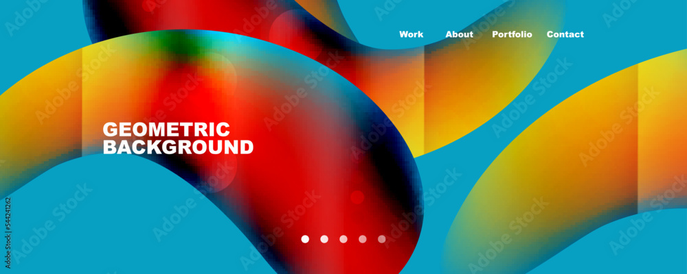 Geometric flowing shapes abstract background. Vector Illustration For Wallpaper, Banner, Background, Card, Book Illustration, landing page Geometric flowing shapes abstract background. Vector Illustration For Wallpaper, Banner, Background, Card, Book Illustration, landing page