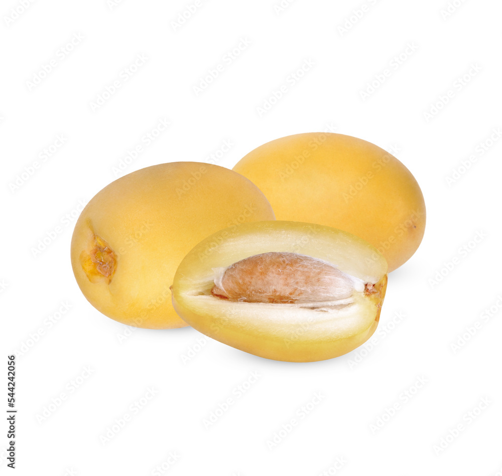 Fresh dates isolated on transparent background. (.PNG)