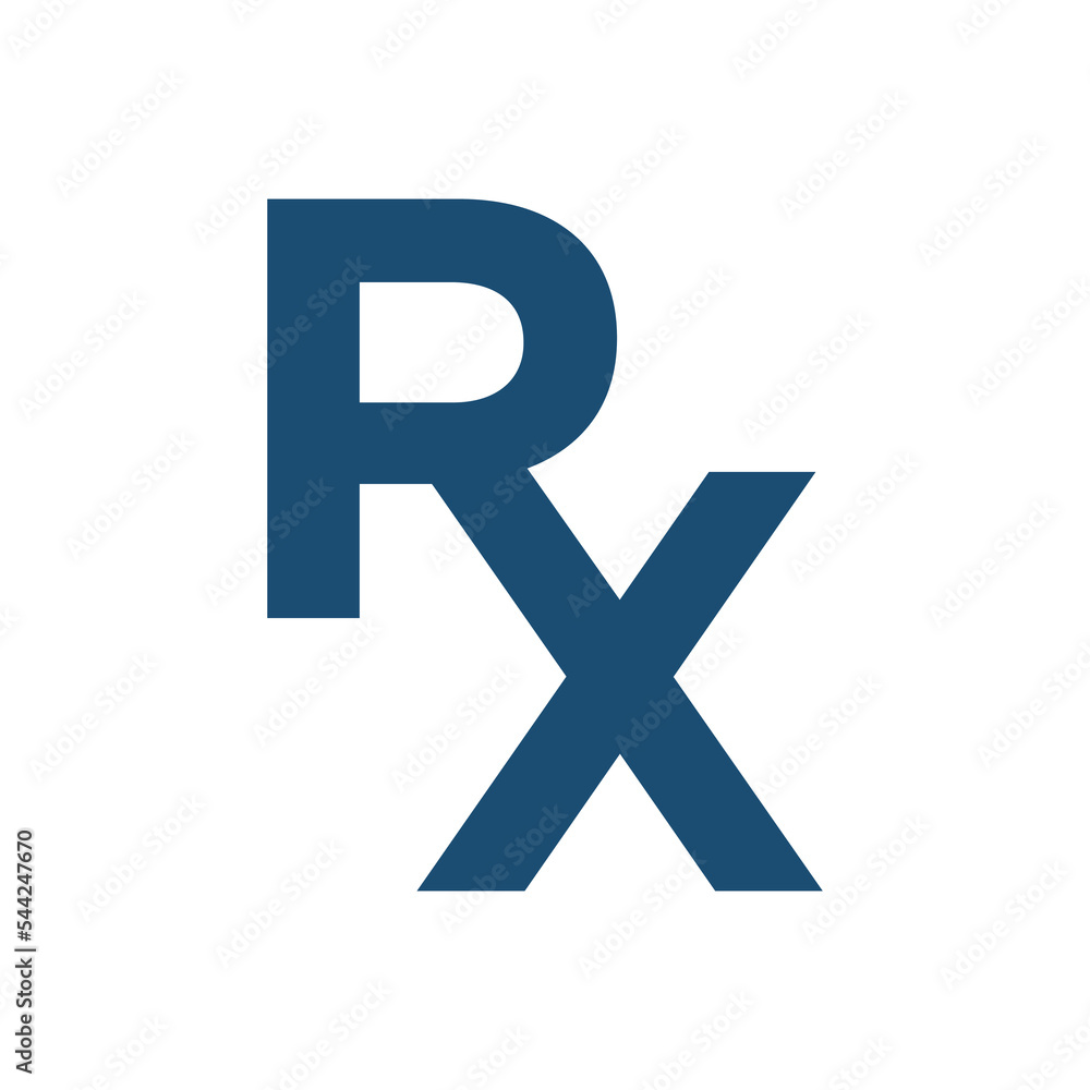 rx icon vector design template in white background rx icon vector design template in white background