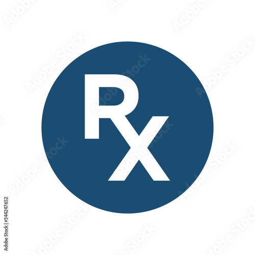 rx icon vector design template in white background