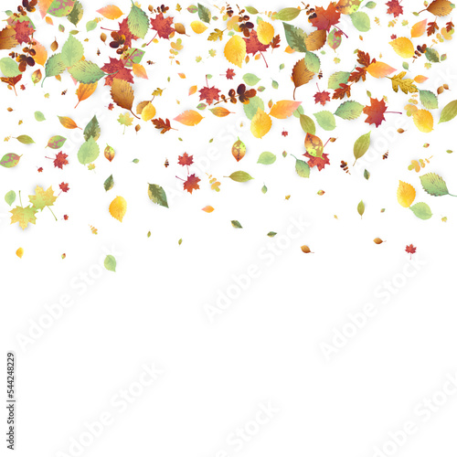 Wallpaper Mural Leaves Falling Autumn Foliage Chaotic Leaf Flying Torontodigital.ca