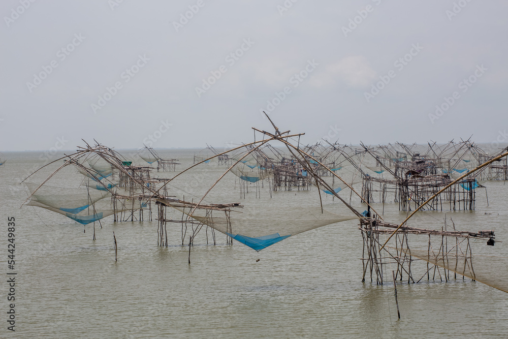 nets on the beach