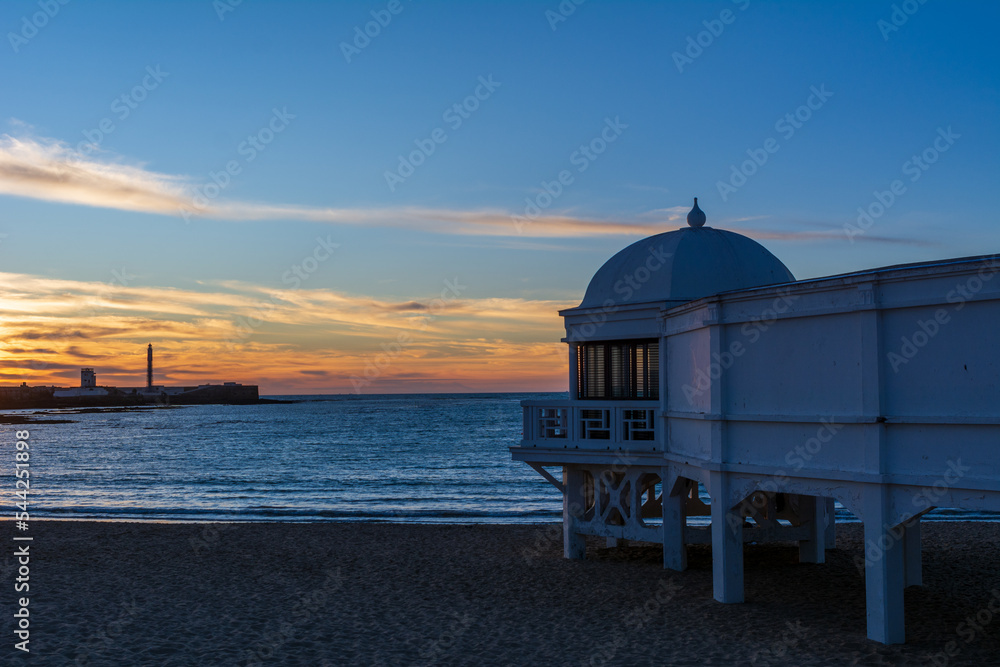 Beautiful sunset on the coast of Spain Beautiful sunset on the coast of Spain