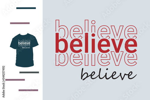 Believe Christmas t shirt design 