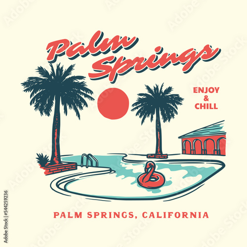vintage summer paradise vacation graphics for posters t-shirts and stickers