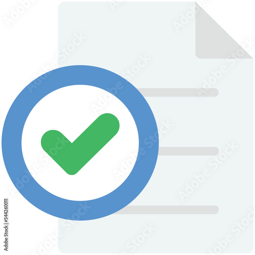 Approved Flat Illustration