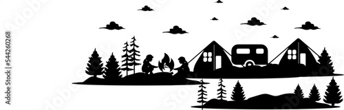 Camping  mountain design