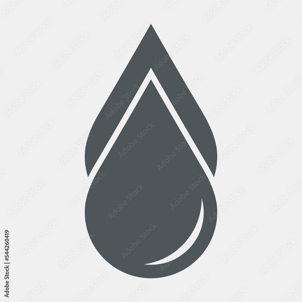 Water drops droplet raindrops oil blood icon illustration cut Water drops droplet raindrops oil blood icon illustration cut
