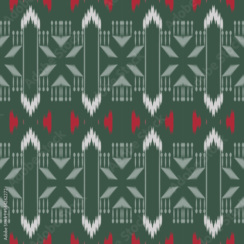 Ethnic ikat diamond batik textile seamless pattern digital vector design for Print saree Kurti Borneo Fabric border brush symbols swatches party wear