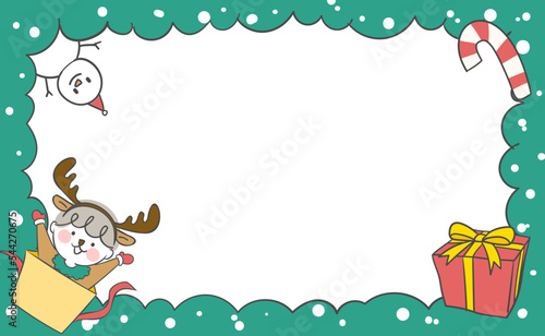 크리스마스 테두리 일러스트