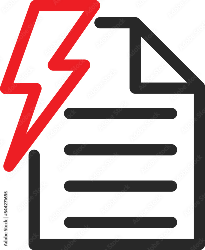 Thunder file Vector Icon which is suitable for commercial work and easily modify or edit it
Thunder file Vector Icon which is suitable for commercial work and easily modify or edit it