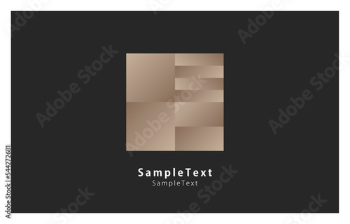 シックなモダン風の幾何学模様